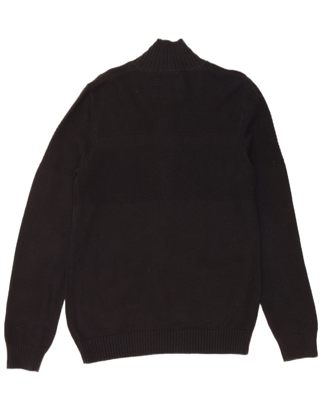 GUESS Męski sweter rozpinany, duży, czarny, bawełniany