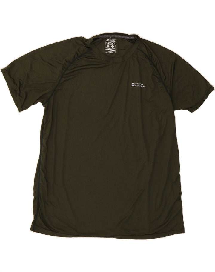 MOUNTAIN WAREHOUSE Mens T-Shirt Top 2XL Khaki Vintage Mountain Warehouse and Second-Hand Mountain Warehouse from Messina Hembry 