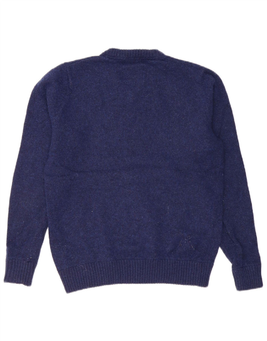 Crew Clothing Męski sweter z dekoltem w kształcie litery V, mały, granatowy, z owczej wełny