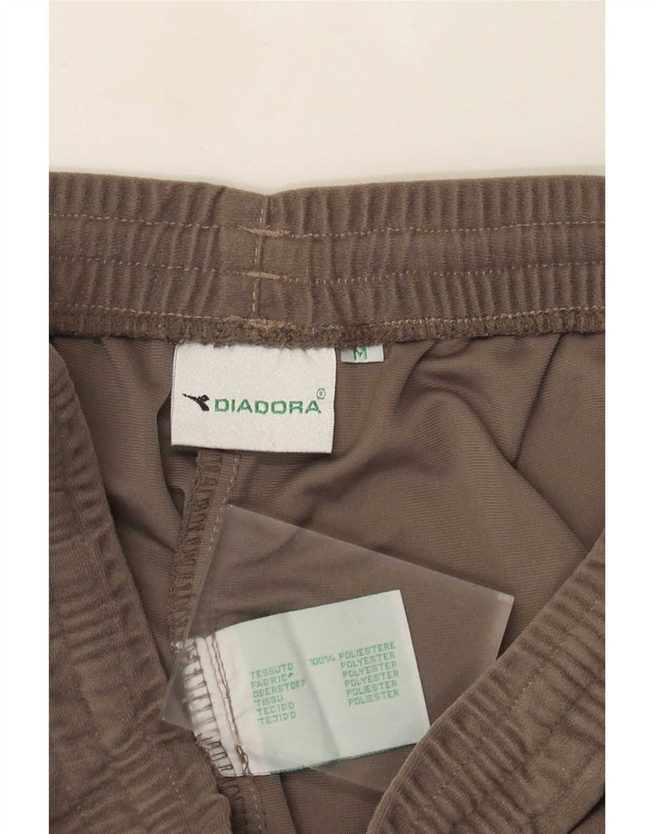 Męskie welurowe spodnie dresowe Cargo Diadora, średnioszary poliester