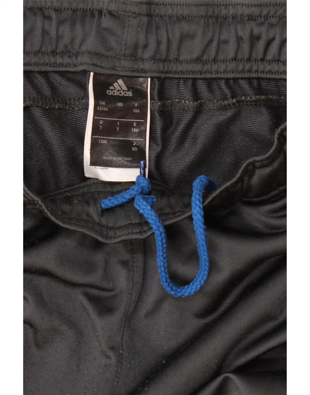 Męskie spodnie dresowe Adidas UK 42/44, duże, szare, poliestrowe