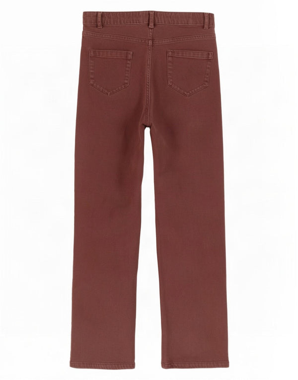 Marks & Spencer Damskie proste spodnie na co dzień UK 10 Small W28 L27 Brązowe