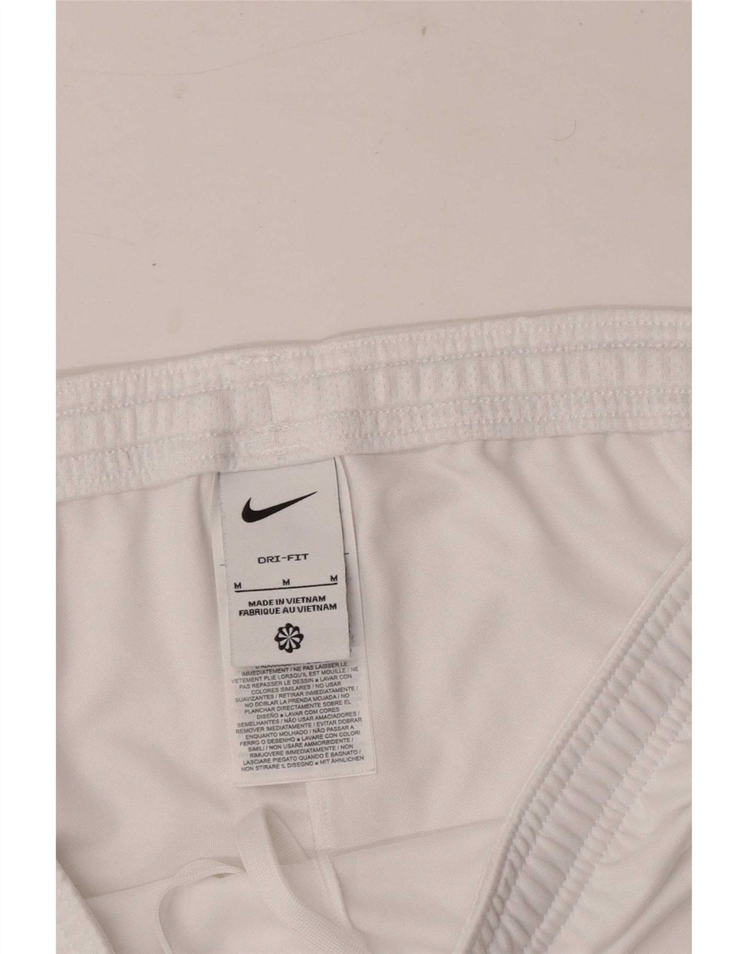 Męskie spodenki sportowe Nike Dri Fit, poliester w kolorze średniej bieli