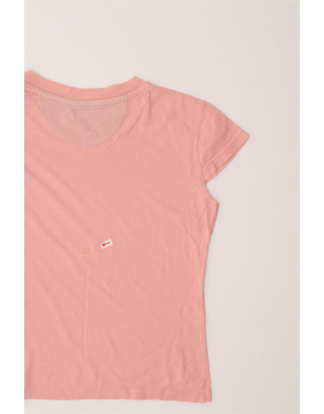ASICS Womens Crop T-Shirt Top UK 12 Medium Pink Cotton Vintage Asics and Second-Hand Asics from Messina Hembry 