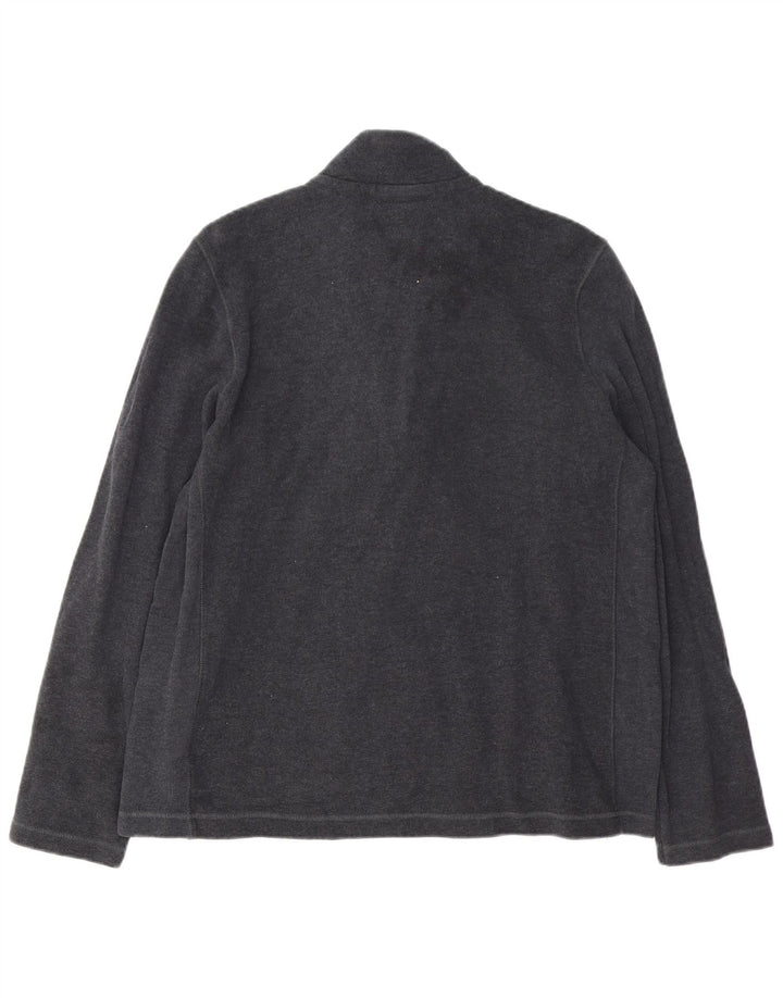 JACK & JONES Męski sweter zapinany na zamek XL, szary, bawełniany