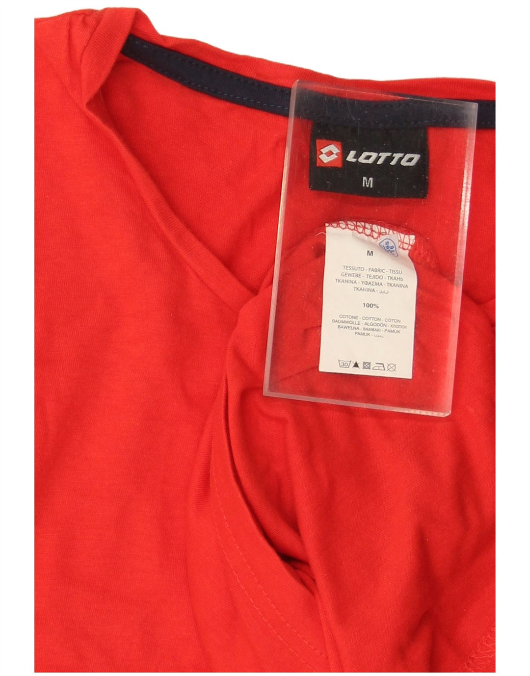 LOTTO Mens Graphic T-Shirt Top Medium Red Cotton