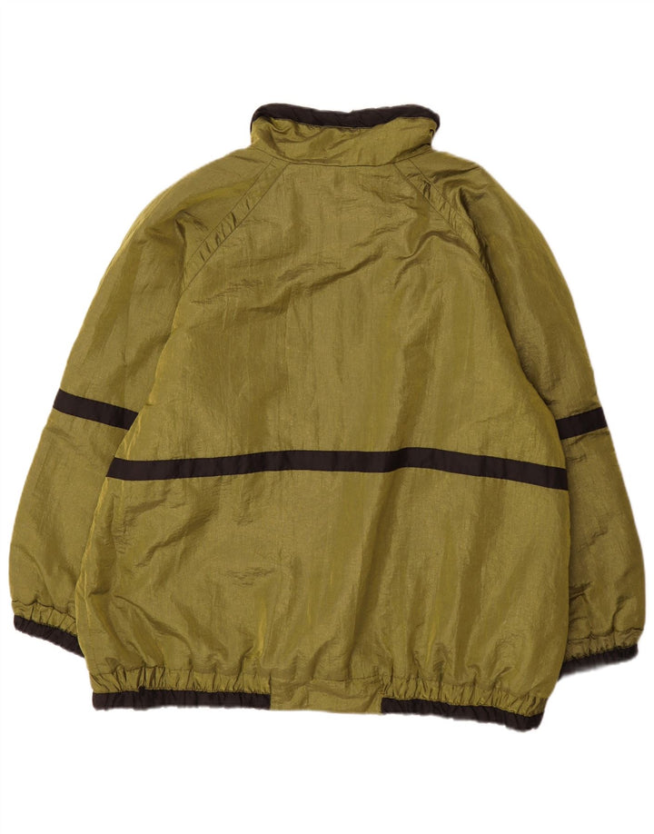 Męska kurtka wiatrówka Vintage UK 44 2XL Zielony poliester w blokach kolorów