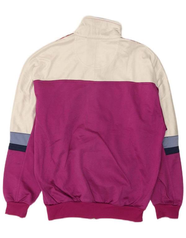 Damska kurtka dresowa ASICS IT 46 z dużym fioletowym blokiem kolorów