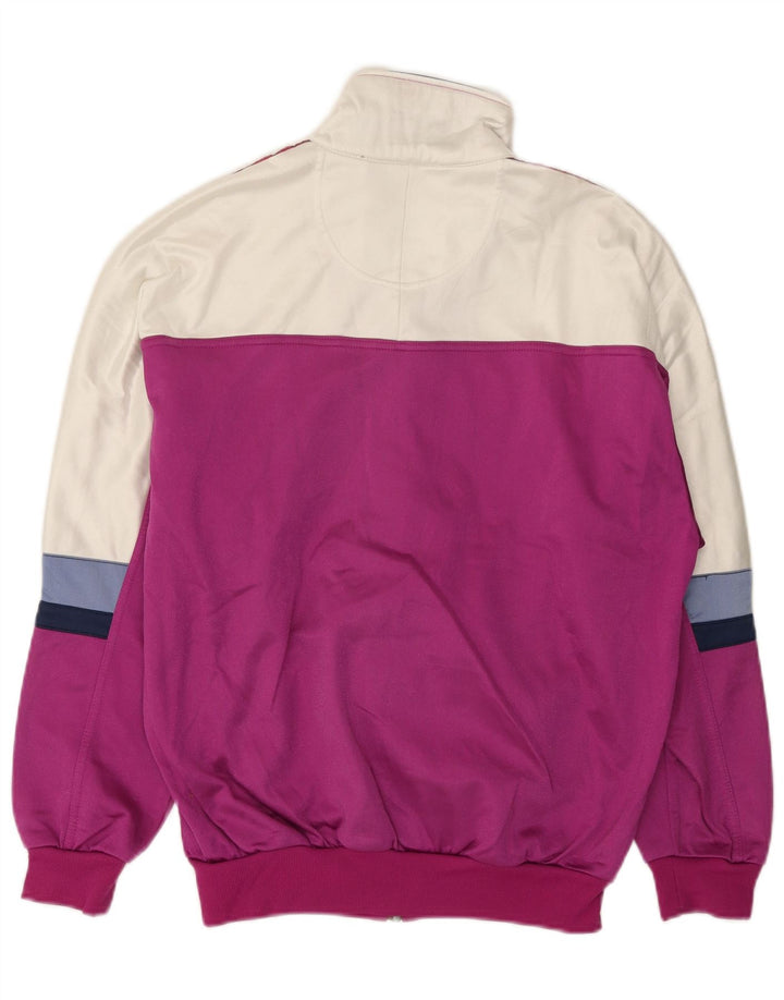 Damska kurtka dresowa ASICS IT 46 z dużym fioletowym blokiem kolorów