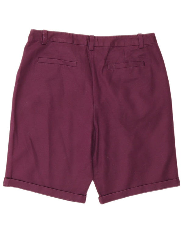 Crew Clothing Damskie spodenki Chino UK 12 Medium W30 Burgundowa bawełna