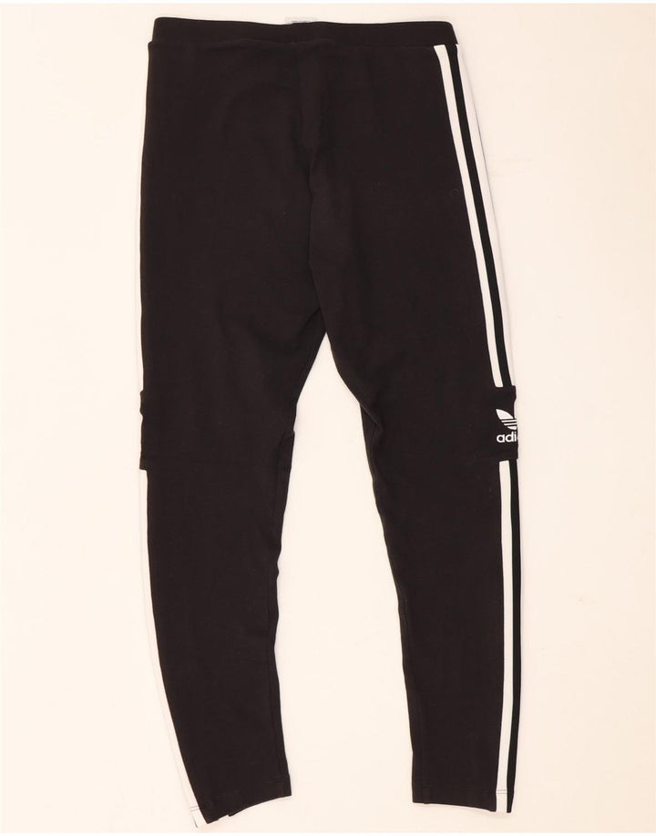 Damskie legginsy Adidas Graphic UK 12, średnie, czarne, bawełniane