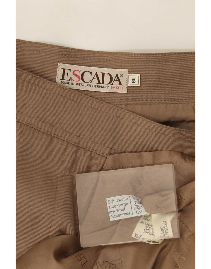 Damska spódnica midi Escada EU 38 Medium W28 Brązowa nowa wełna
