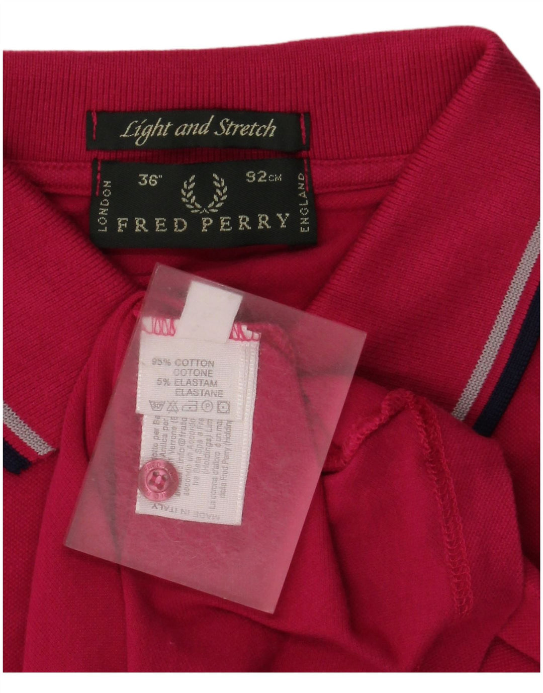 Męska koszulka polo Fred Perry, mała, różowa, bawełniana
