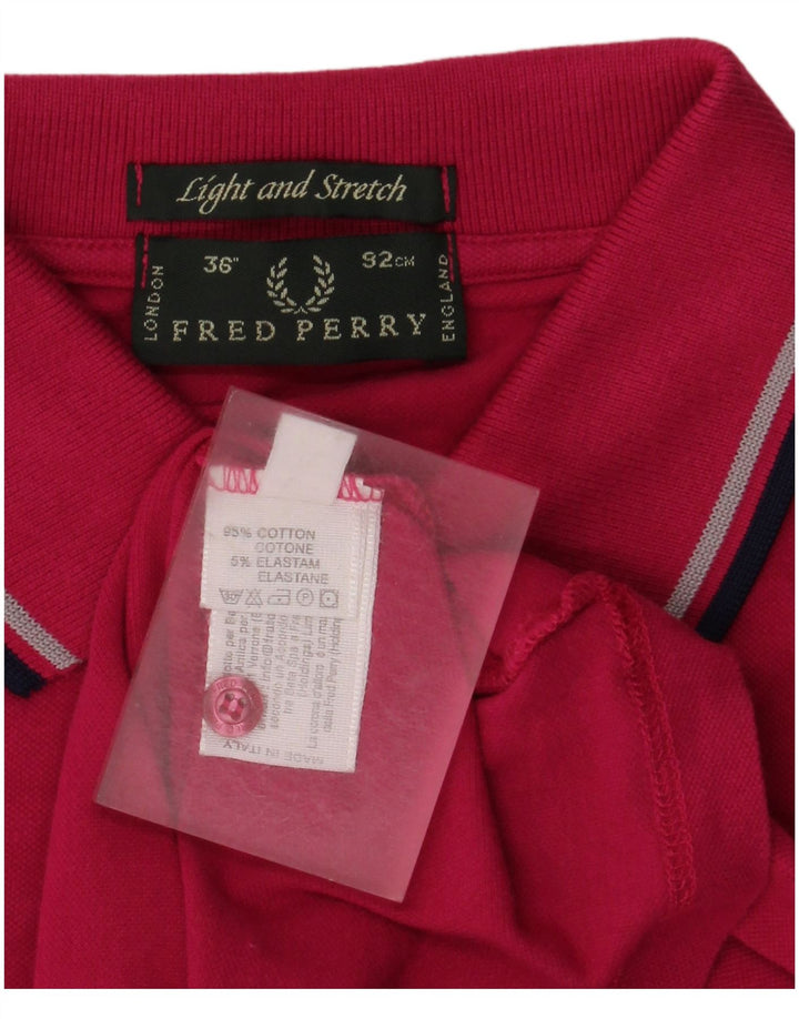 Męska koszulka polo Fred Perry, mała, różowa, bawełniana