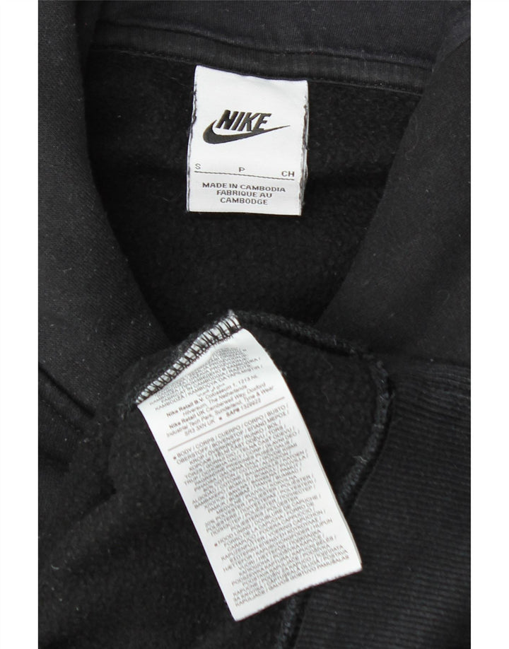 Damski sweter oversize z kapturem NIKE UK 10, mały, czarny, bawełniany