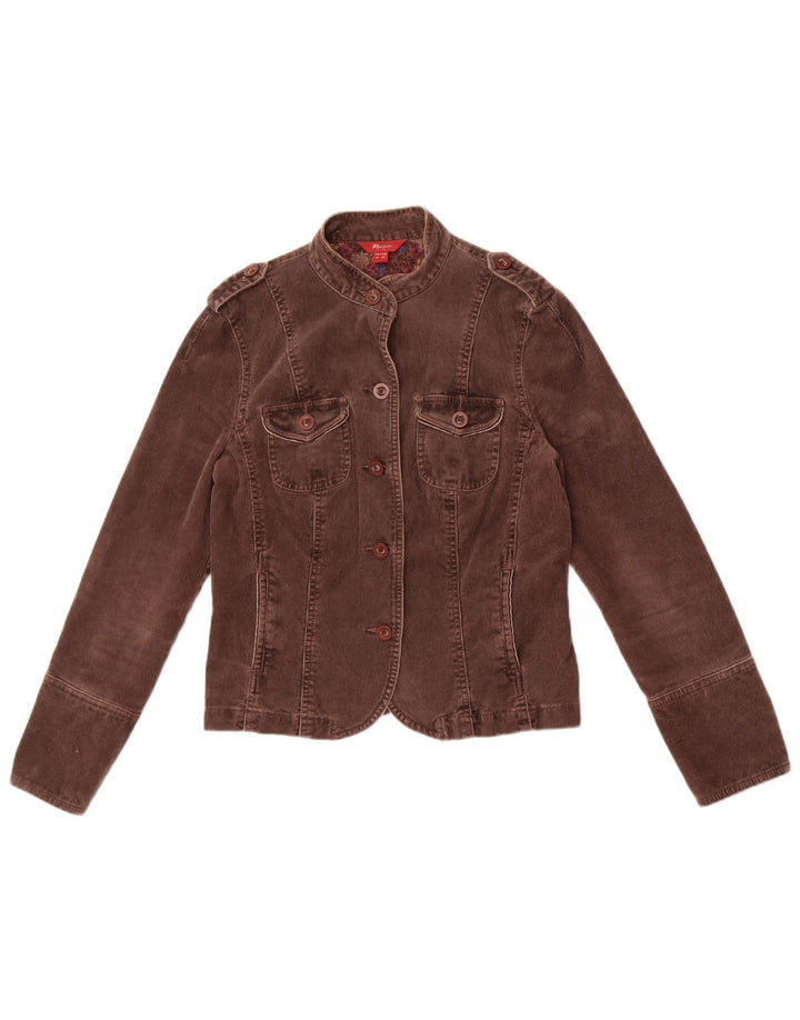 Damska kurtka sztruksowa Monsoon UK 10, mała, brązowa, bawełniana