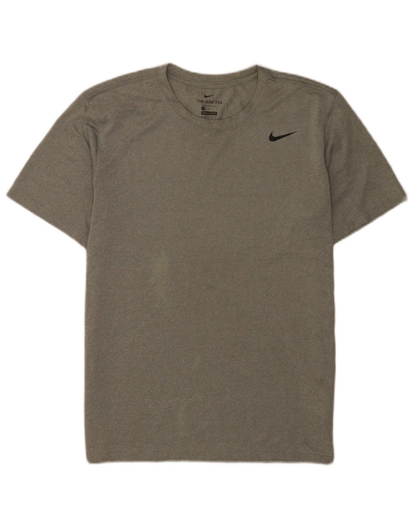 Męska koszulka Nike Dri Fit Top, średnioszara, poliestrowa