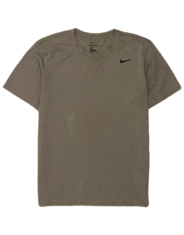 Męska koszulka Nike Dri Fit Top, średnioszara, poliestrowa