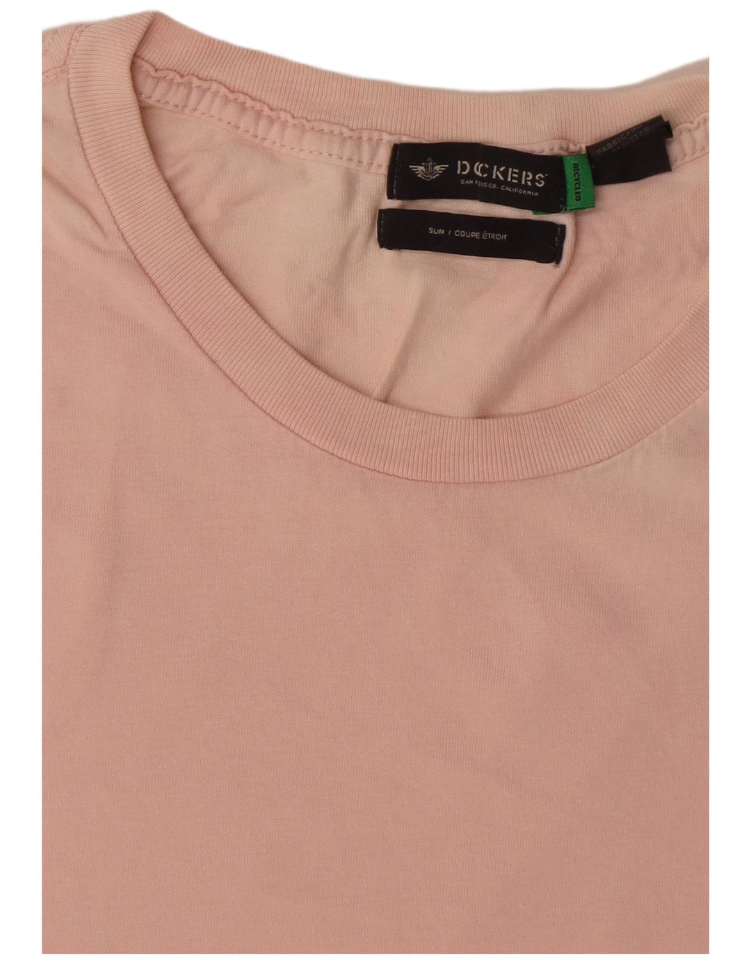 Męski T-shirt Dockers Slim Top, duży, różowy, bawełniany