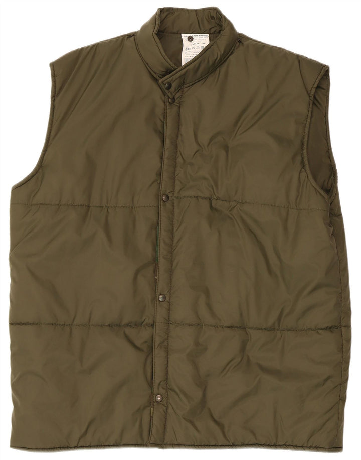 Vintage męska kamizelka UK 42 XL Khaki, poliamid