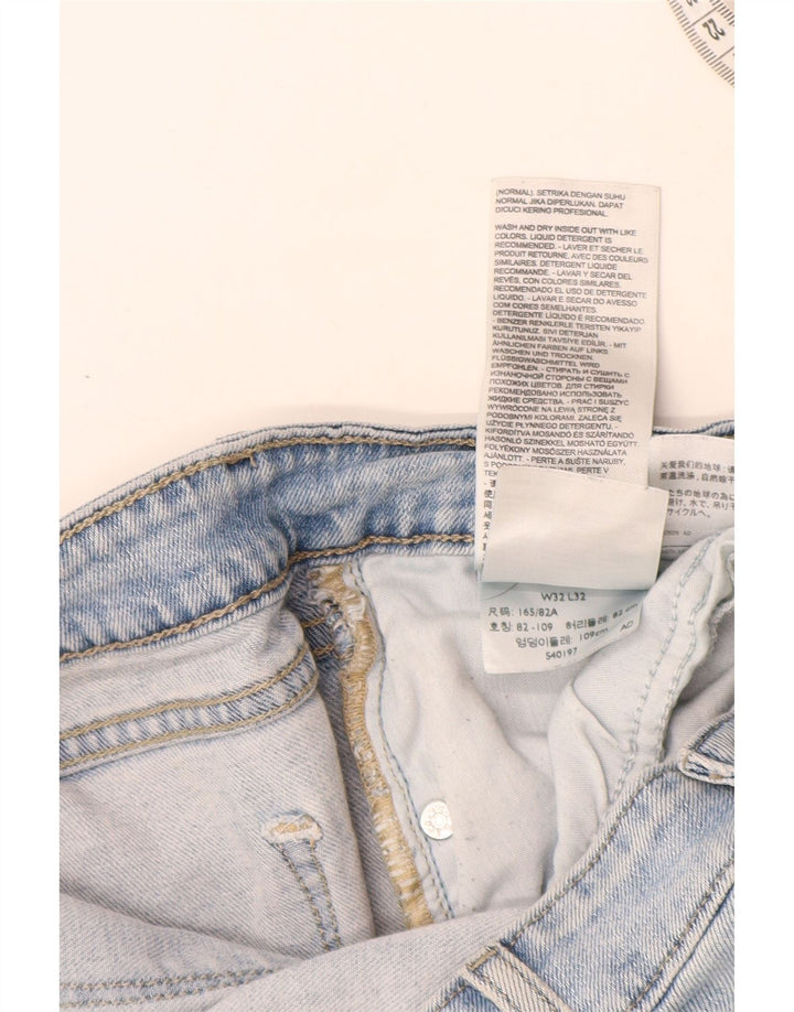 Damskie jeansy Levi's 712 Slim W32 L32 Niebieskie bawełniane