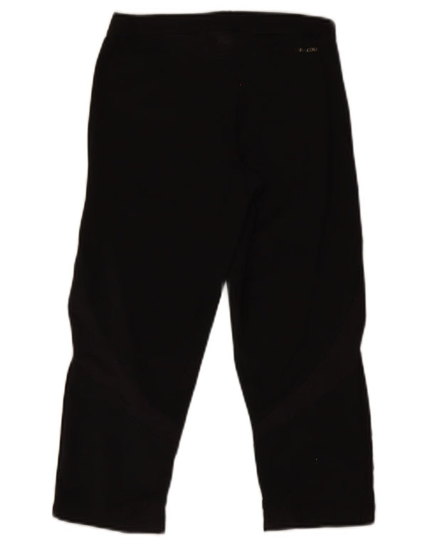 Legginsy Adidas Damskie Climacool Capri UK 10 Małe Czarne Poliester