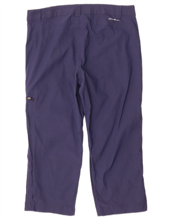 Spodnie damskie EDDIE BAUER Straight Capri US 8 Medium W32 L20 Granatowe