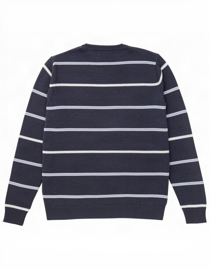 Męski sweter Marks & Spencer Blue Harbor z okrągłym dekoltem, średni granat