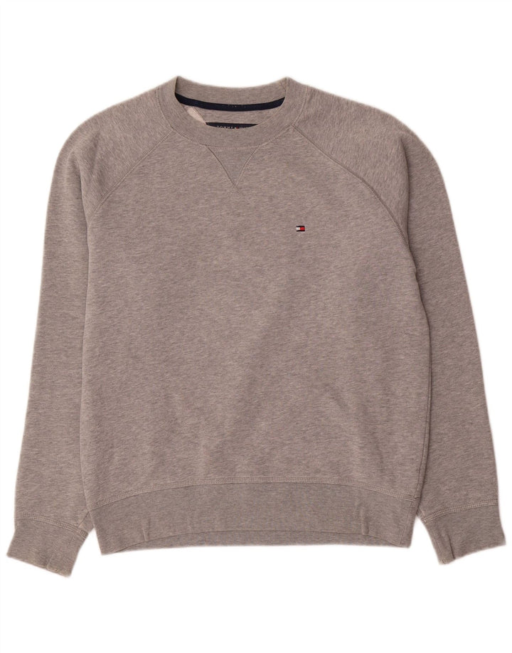 Męska bluza Tommy Hilfiger, mała, szara, nakrapiana bawełna