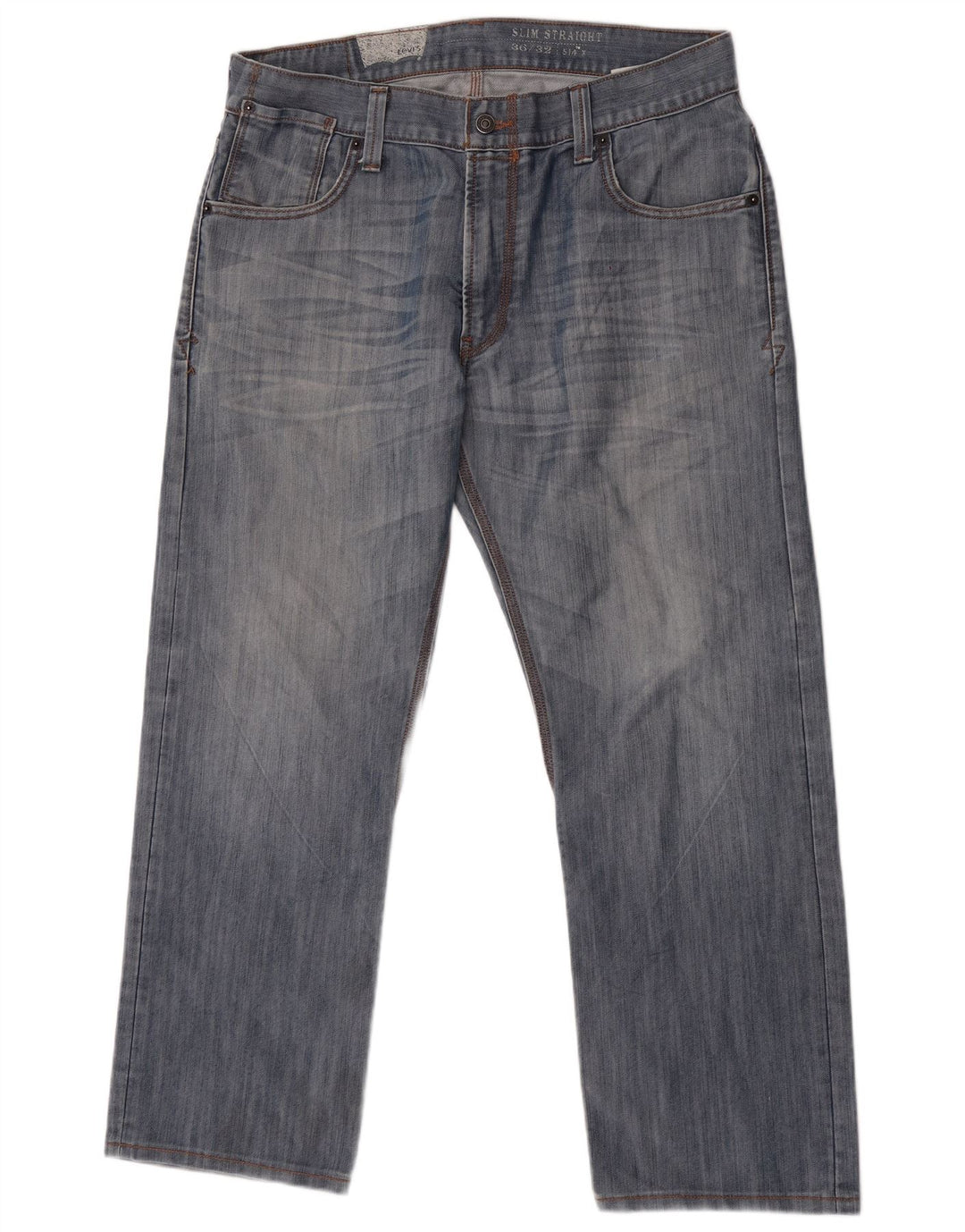 Męskie jeansy Levi's 514 Slim Straight W36 L29 Niebieskie bawełniane