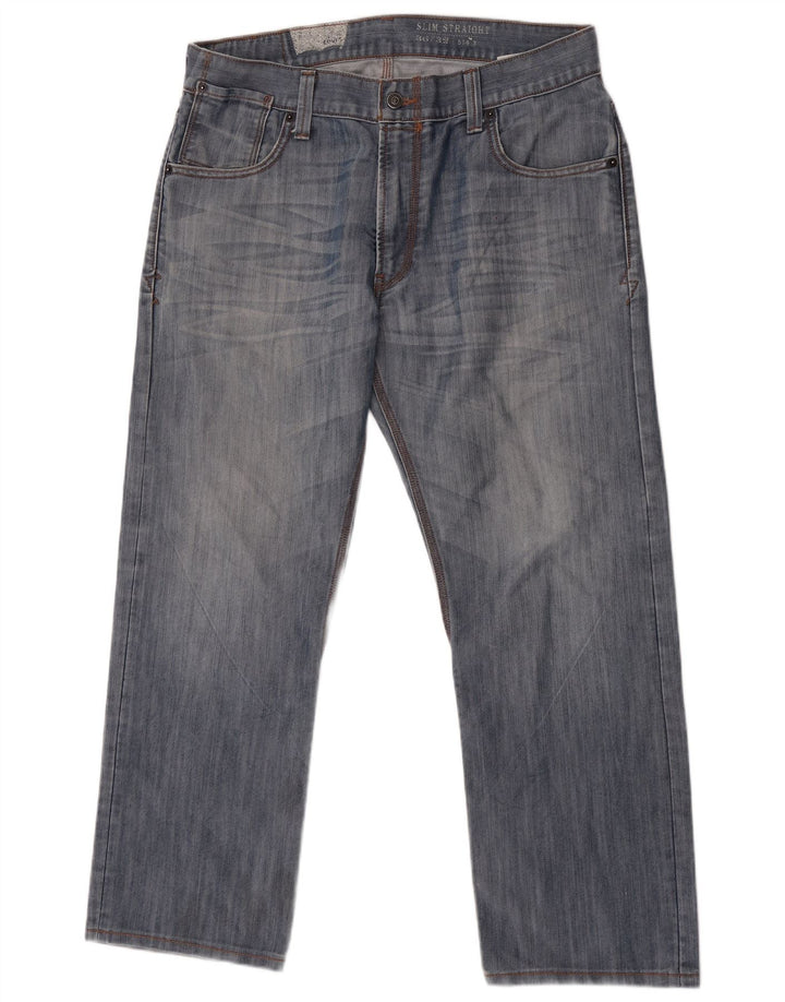 Męskie jeansy Levi's 514 Slim Straight W36 L29 Niebieskie bawełniane