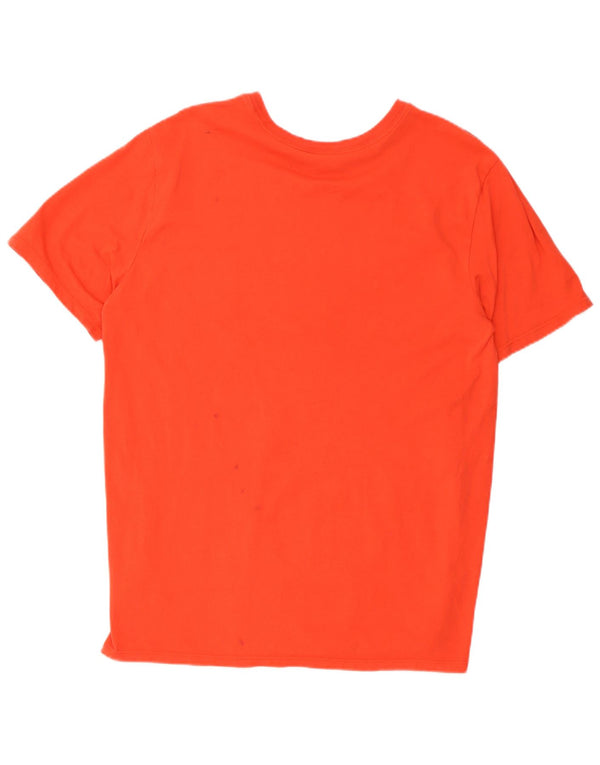 Męski T-shirt Nike Dri Fit z grafiką, duży, czerwony, bawełniany
