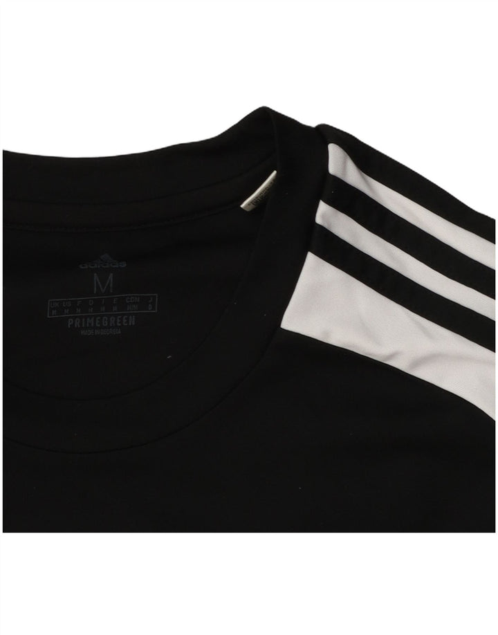 Męska koszulka Adidas Aeroready Top, średni czarny poliester z blokami kolorów