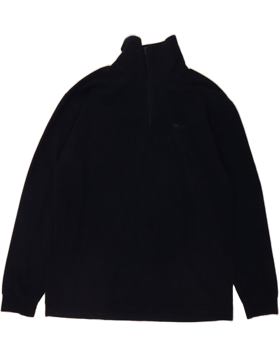 INVICTA Mens Zip Neck Fleece Jumper 2XL Navy Blue Polyester Vintage Invicta and Second-Hand Invicta from Messina Hembry 