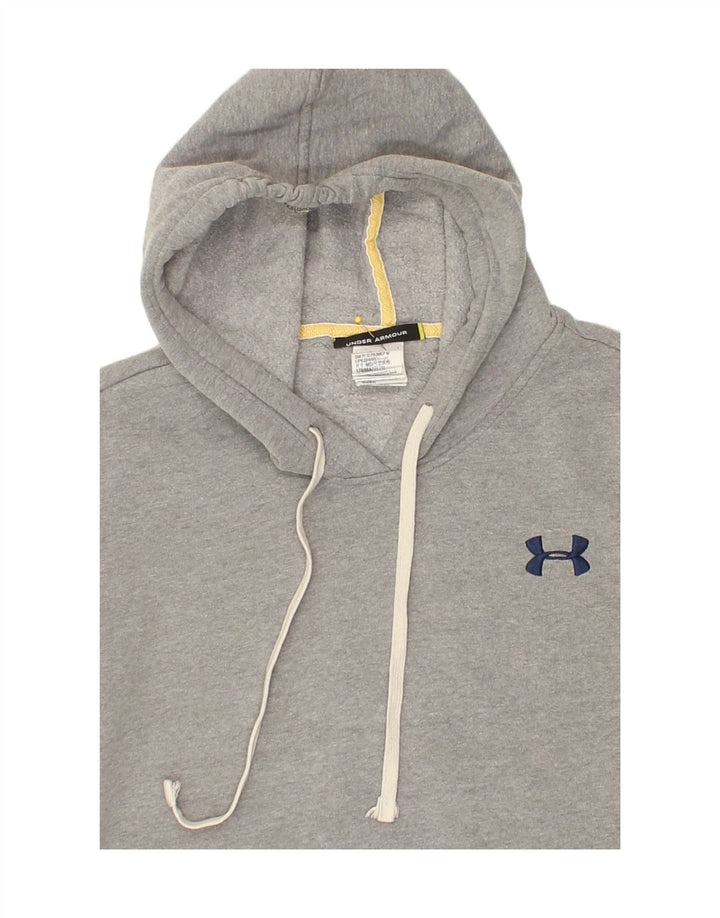 UNDER ARMOUR Womens Hoodie Jumper UK 14 Medium Grey Cotton Vintage Under Armour and Second-Hand Under Armour from Messina Hembry 