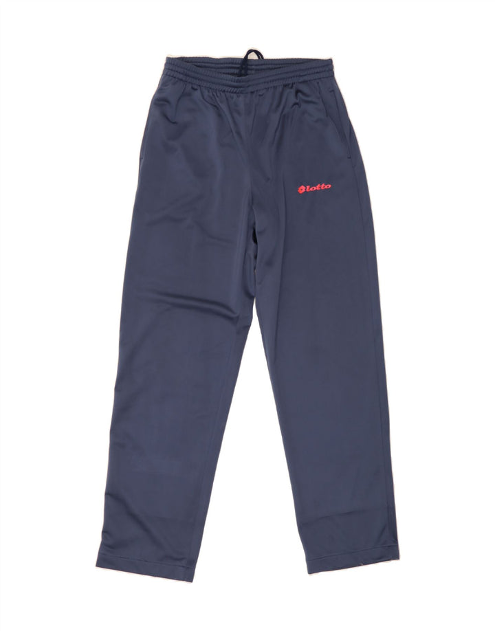 LOTTO Mens Graphic Full Tracksuit Small  Navy Blue Colourblock Polyester Vintage Lotto and Second-Hand Lotto from Messina Hembry 