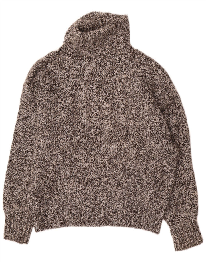 Damski sweter oversize z golfem Zara UK 10 Small Grey Flecked