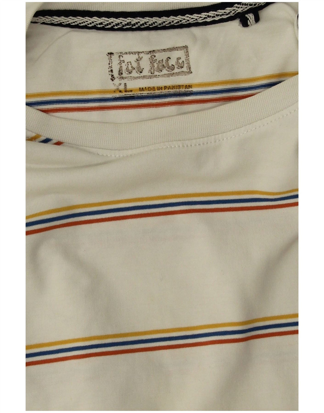 T-shirt męski Fat Face XL, bawełniany w białe paski