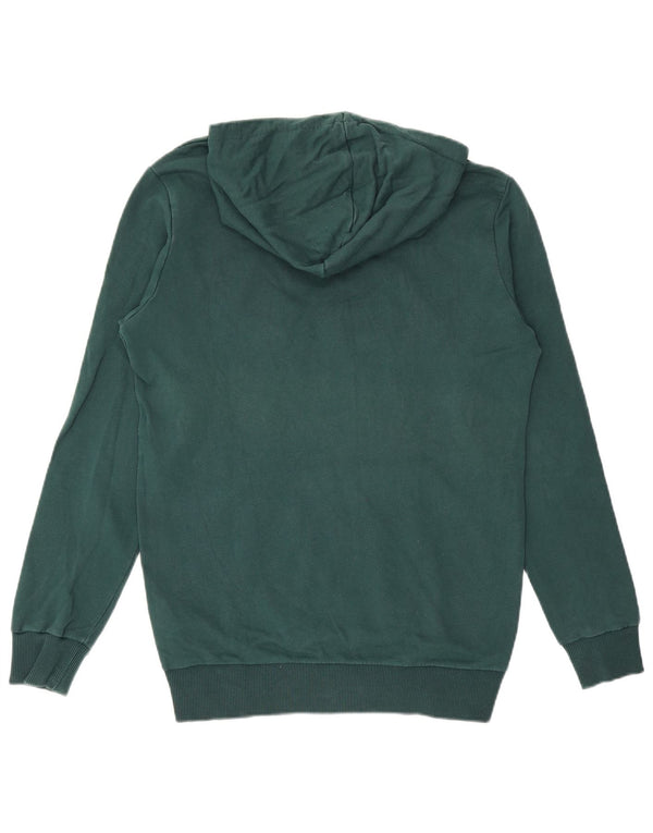 Męski sweter z kapturem i grafiką PUMA, mały, zielony, bawełniany