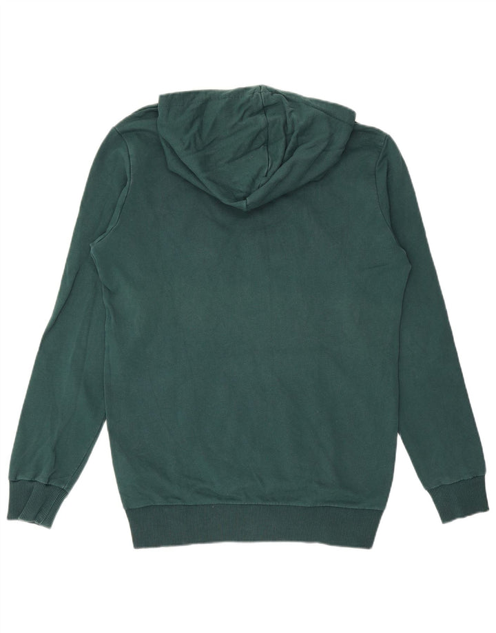 Męski sweter z kapturem i grafiką PUMA, mały, zielony, bawełniany