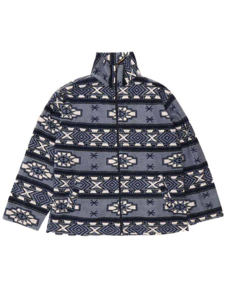 Męska kurtka polarowa Vintage UK 38 Medium Blue Fair Isle