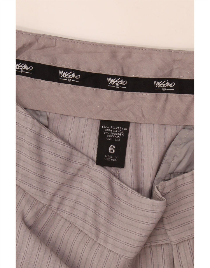 MOSSIMO Womens Straight Capri Trousers US 6 Medium W32 L21 Pink Pinstripe Vintage Mossimo and Second-Hand Mossimo from Messina Hembry 