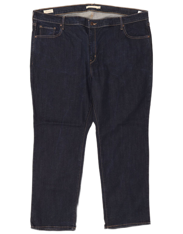 Dżinsy damskie Levi's 724 z wysokim stanem US 24 4XL W48 L29 granatowe