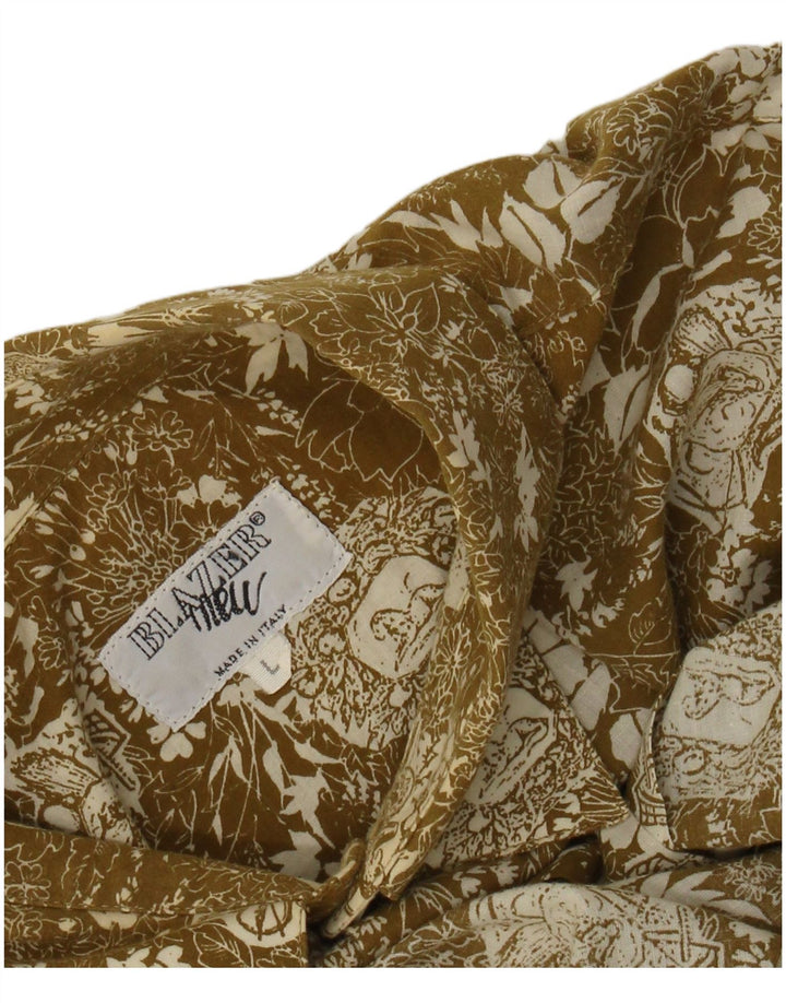 Koszula męska Vintage, duża, zielona w kwiaty