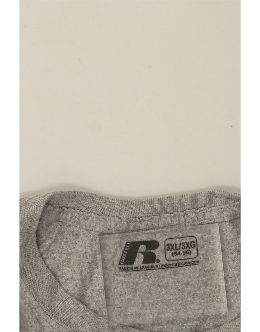 Koszulka męska RUSSELL ATHLETIC UK 54/56 3XL Szara nakrapiana