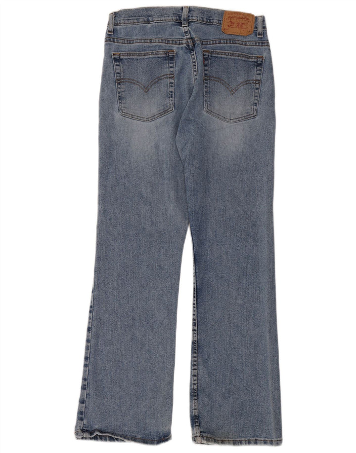 Damskie jeansy Levi's 515 Bootcut US 10 Large W28 L30 Niebieska bawełna