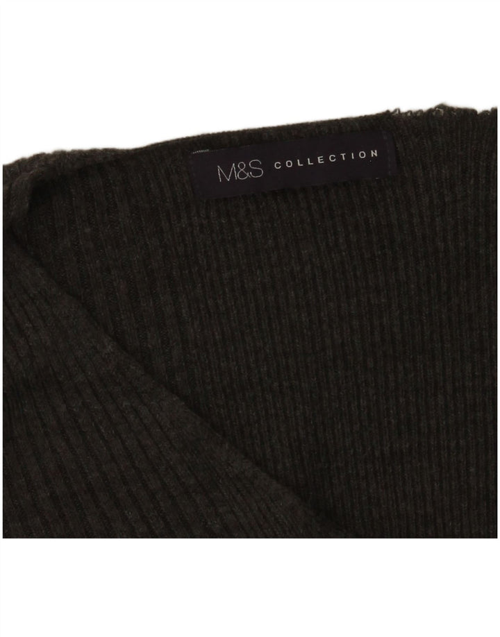 Marks & Spencer Damski sweter z dekoltem w kształcie litery V, UK 14, średni szary