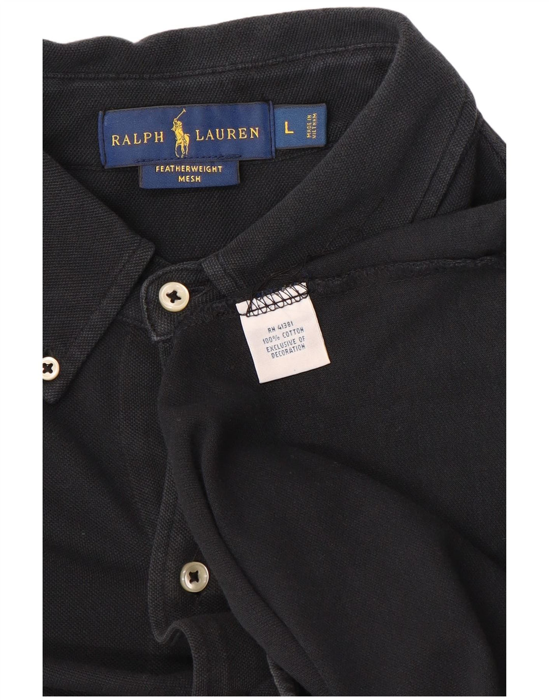 Koszula męska Ralph Lauren, duża, czarna, bawełniana