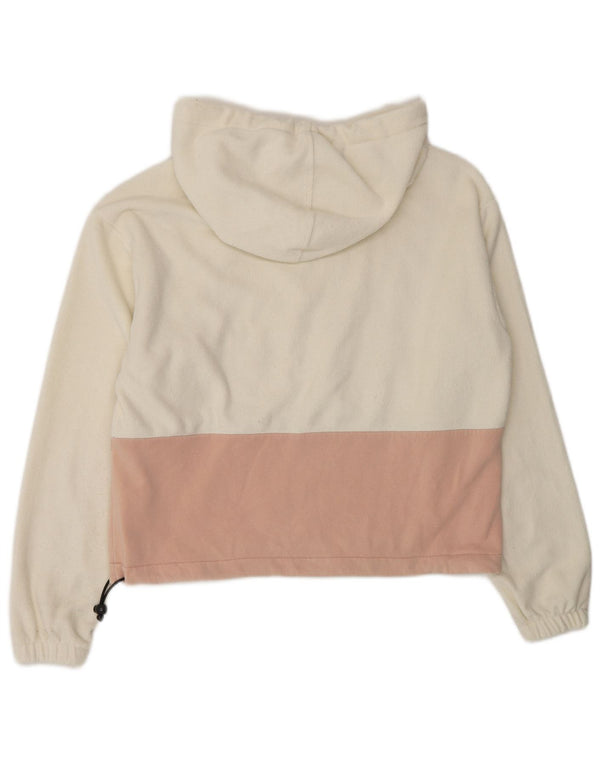 Damski sweter polarowy z kapturem Champion UK 10 Small White Colorblock