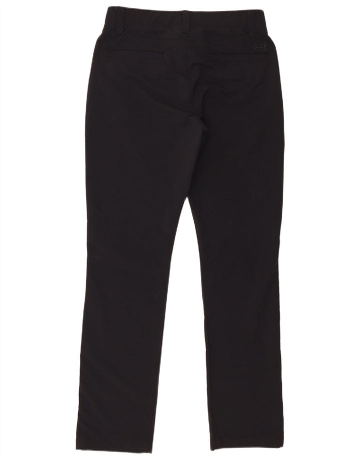 Męskie spodnie typu slim chino Under Armour W30 L32 z czarnego nylonu